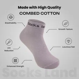 socksland Men Solid Ankle Length image 4