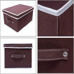 Angelkrafts Foldable soiled for Cloths,kid's toy with Top Lid (PC of 2) Cotton Laundry Bag image 5