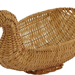 Multipurpose Handmade Duck Cane Bamboo Wicker basket for Storage,Gifting,Wedding Wooden Fruit & Vegetable Basket-image-15