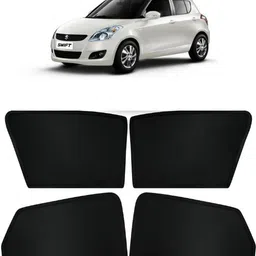 rakrish Rear Window, Side Window Sun Shade For Maruti Suzuki New Swift-picture-15