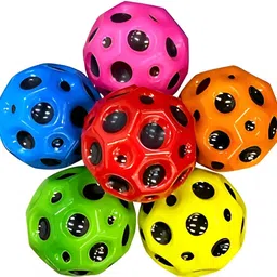 sarasi New Moon Bouncy Ball For Kids, Anti Stress & High Bounce Ball [Pack 2Pcs]- 7.5 cm image 4