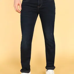 killer Men Slim Mid Rise Dark Blue Jeans-picture-10