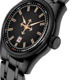 onir Date & Time Analog Quartz For Men/Boys Analog Watch Analog Watch - For Men Black Stainless Steel Chain Analogue Quartz Movement boys Wrist Watch image 2