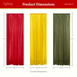 special you SpecialYou 13 Items Chiffon Like Fabric Stitched Green, Red and Yellow Cloth with Fairy led lights for backdrop decoration for wedding, home decor image 3