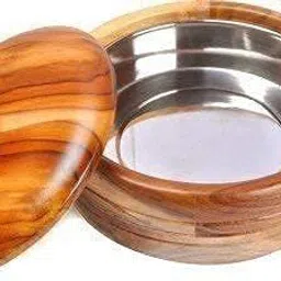 tgopit Wooden Chappati Box, Roti Box, Paratha, Puri Box Wooden Serve Casserole Serve Casserole-picture-20