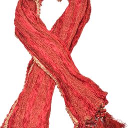 manyavar Art Silk Self Design Red Men Dupatta-picture-26