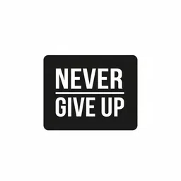 KEERTHI Motivational "Never Give Up" Mouse Pad for Laptop/PC Mousepad-picture-37