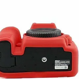 Camaura Silicone Cover Protective Camera Case Cover for D7500( Camera Case)- Red Camera Bag image 3