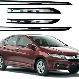 Half Chrome Side Beading Side Cladding Protector For Honda City IV-Tec Set of 4 Car Beading Roll For Door-image-7
