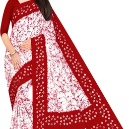 ghar soaps Printed Daily Wear Pure Cotton Saree image 1