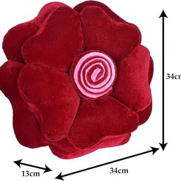 vishal trader Microfibre Cushion Pack of 2 Floral Flower Cushion image 3