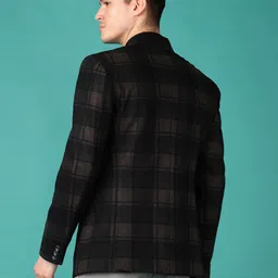 v-mart Men Checkered Single Breasted Casual, Festive & Wedding Blazer image 2