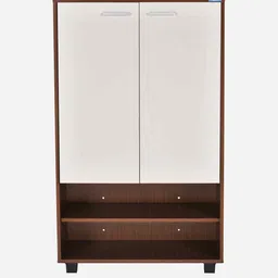 nilkamal Ardor 2 Door Shoe Cabinet In Legno Oak Finish image 3