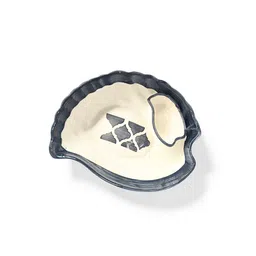 voidrop Grey Ceramic Serving Chip and Dip Platter with Fixed Dip Bowl image 4