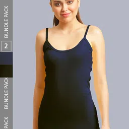 FBAR Pack Of 2 Cotton Sleeveless Long Camisole-picture-29