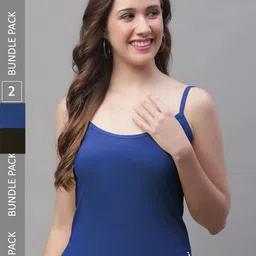 Friskers Pack Of 2 Skin Friendly Cotton Camisoles-picture-29