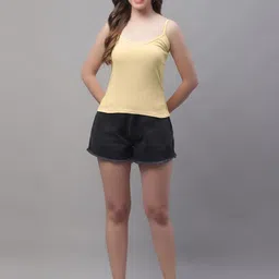 Friskers Pack Of 2 Cotton Shoulder Straps Camisoles image 3