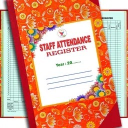 anvis Staff Attendence Register | 50 Sheets | 100 Pages | Hard bound 1-Part Record Keeping Books-picture-11