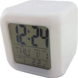seaspirit Digital Digital 7 Color Changing Alarm Clock image 1