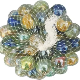 jiyansh traders 50 Pcs Multicolour Glass 20 mm Kanche Marble Glass Ball Goli in Outdoor Toy-picture-25