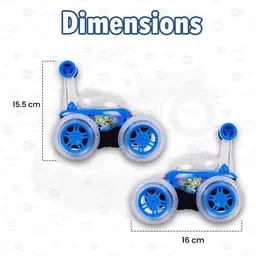 snm97 Rechargeable Remote Control 360 Degree Plastic Big Stunt Car for Kids_A198 image 5
