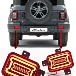 Rear Bumper Led Reflector/DRL For Mahindra Thar with Matrix Running Indicator Car Reflector Light-image-54