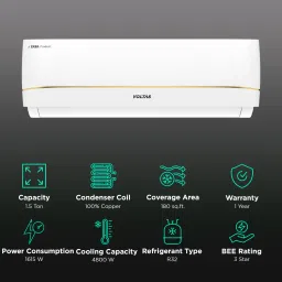 VOLTAS 183V Vectra Zenith Gold 1.5 Ton 3 Star Inverter Split AC with 4-Step Adjustable Mode (Copper Condenser, Anti Dust Filter, 4503765) image 2