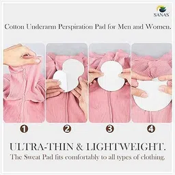 raghuviraa Unisex Underarm Sweat Pads with FREE Double side Clothing Tape Sweat Pads-picture-48