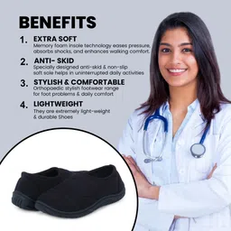 doctor extra soft Women's Memory Foam Shoes for Walking Running Gym Training Sports Slipon Sneaker Slip On Sneakers For Women image 3