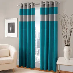 brand roots 154 cm (5 ft) Polyester Room Darkening Window Curtain (Pack Of 2) image 3