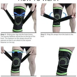 nuvixa Compression Knee Support for Joint Pain Weightlifting, Volleyball, Football, Basketball, ‎Cycling, Running,‎ Skiing-picture-44
