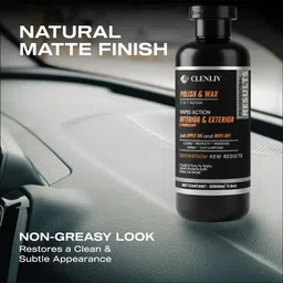 clenliv Paste Car Polish for Bumper, Dashboard, Leather, Tyres, Chrome Accent, Metal Parts, Exterior image 3