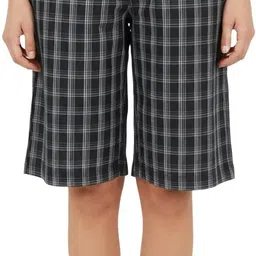 twist99 Checkered Women Blue Regular Shorts-picture-38