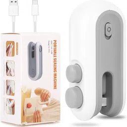 nathan Portable Mini Sealing Machine Handheld Packet Sealer for Food, Snacks. Hand Held Heat Sealer image 3