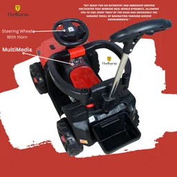 thelharsatoys "Empowerful 6V Ride-On: Foot Accelerator, Parental Handle, Limitless Adventures" Rideons & Wagons Battery Operated Ride On image 5