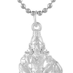 morir Silver Plated God Ayyappan Lyappan Manikandan Pendant With Chain Jewellery Silver Brass Pendant Set-picture-11