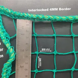 amz sports nets (GREEN) 18 PLY 10FT X 15FT Nylon Mesh Balcony Net / Bird Net / Monkey Net Child Protection Net Insect Net image 2