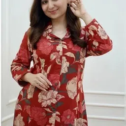 sara creation Women Viscose Rayon Kurta Pant Set image 3