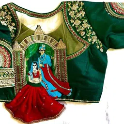 ambaryha creation Round Neck Women Blouse-picture-23