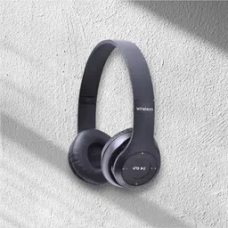 tws Built-In Mic Headphones with SD Card Playback, Long Backup_HU Bluetooth & Wired Headset image 1