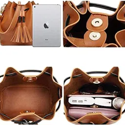 classy women Women Tan Shoulder Bag image 4