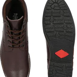 roadster Classic Brown Ankle Boots for Men | Formal & Party Wear | Sleek Luxe Finish Boots For Men image 3