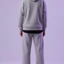 clothy Men Printed Grey Track Pants image 2