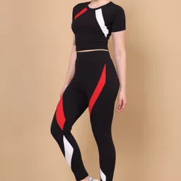 ambika fashion Striped Women Track Suit image 3