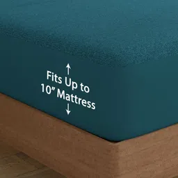 wakefit Queen Size Elastic Strap Terry Cotton Waterproof Mattress Cover image 3