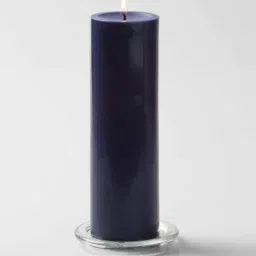 aromatic fables Classic Set Of 3 Dark Purple Wax Pillar Candles image 2