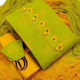 vorima Unstitched Pure Cotton Salwar Suit Material Printed-picture-13