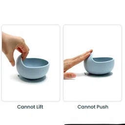 dyzeko Silicon Bowl for Baby Kids with Soft Spoon Set | Strong Suction Base | BPA Free - silicon image 4