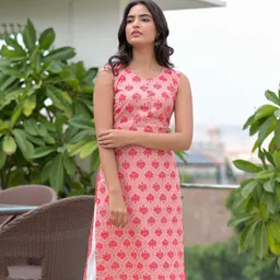shobhit Women Printed Viscose Rayon Straight Kurta-picture-11