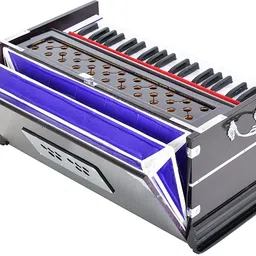 hs internet 7 Stopper Doulble Bellow 39 Keys Harmonium 3.25 Octave Hand Pumped Harmonium image 2